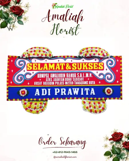 Papan Bunga Ucapan Selamat Karang Suraga